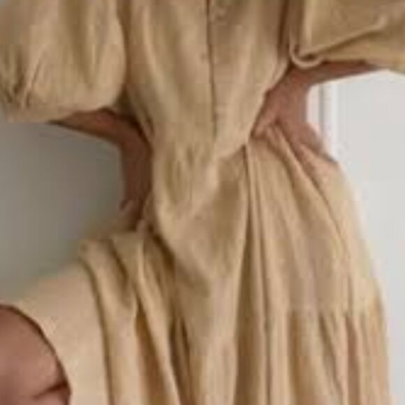 Daughters of India Ela dress in chamomile - Picture 3 of 8